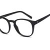 Black Full Rim Round Eyeglasses - Image 3