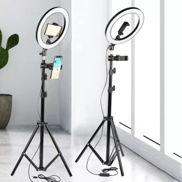 26cm Ring Light With Mobile Holder With 7Feet Tripod Stand in Three Different Mode Ligh